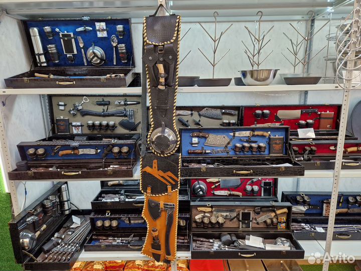 Набор шашлычный, подарочный набор в кейсе