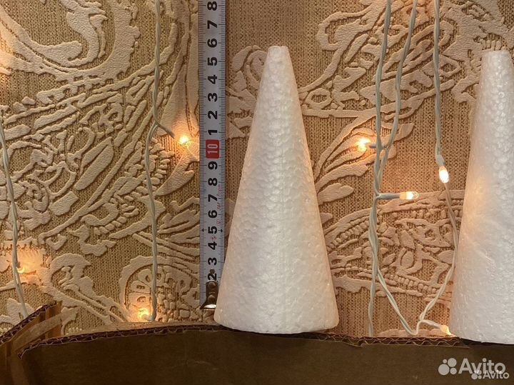 Заготовка из пенопласта Конус 15х7 70 штук