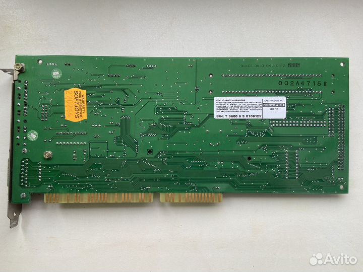 Звуковая карта Creative CT3600 isa ретро