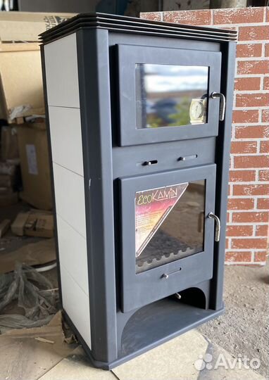 Печь-камин Бавария с духовкой