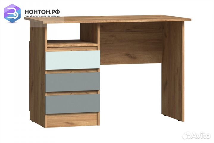 Стол письменный Челси Color мята / сумеречный голу