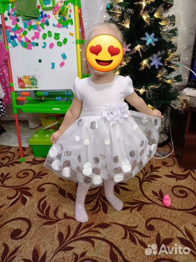 Новогоднее платье для девочки 92 98