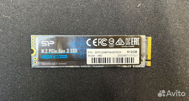 Silicon Power NVMe M.2 512 гб