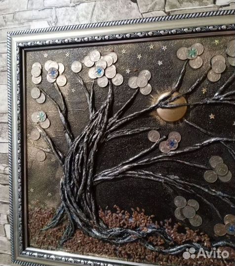 Панно,Денежное дерево,Картина,подарок