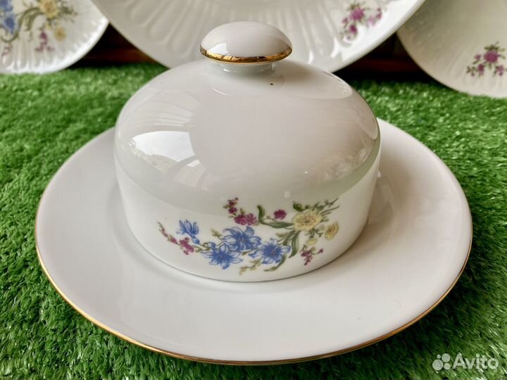 Сервиз ГДР 1970 г. jlmenau Полевой букет