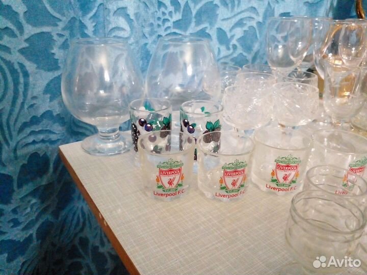 Рюмки, стопки, бокалы разные