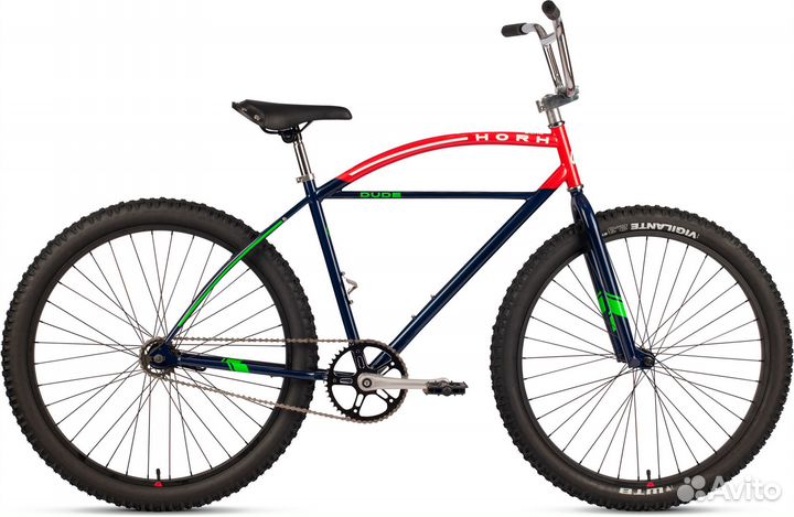 Велосипед horh dude (2023) Blue-Red Soc235