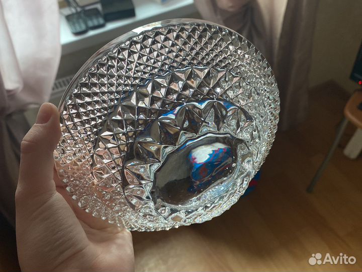 Ваза для фруктов хрусталь СССР