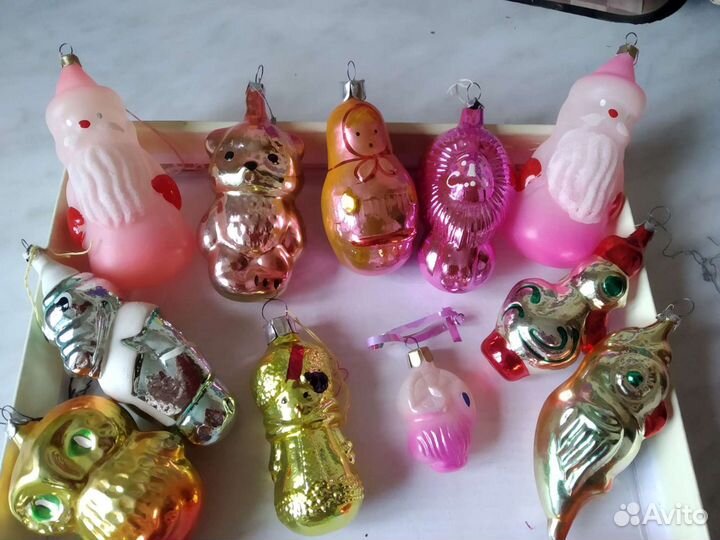 Елочные игрушки гирлянда 