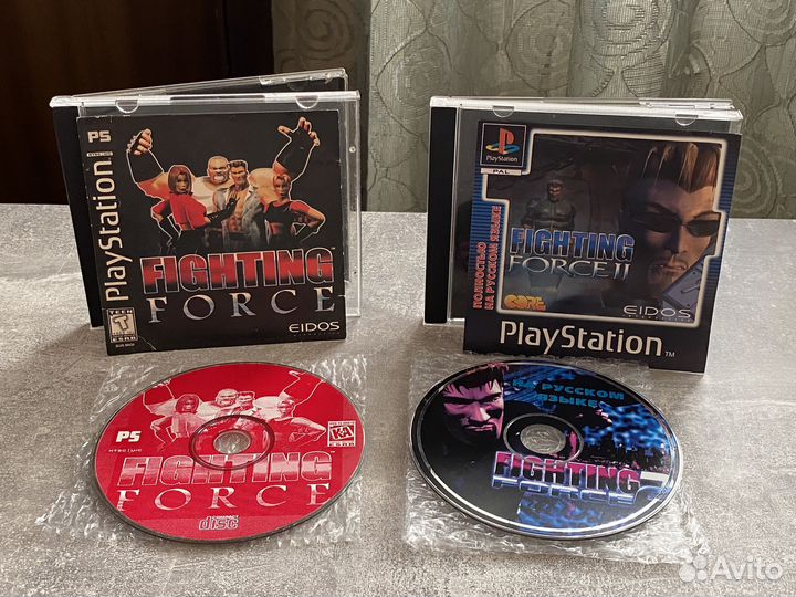 Fighting Force обе части Sony PS1 штамповка