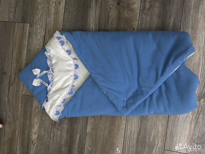Конверт одеяло на выписку для мальчика