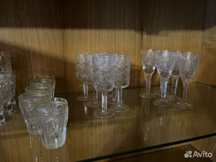 Рюмки хрусталь в ассортименте