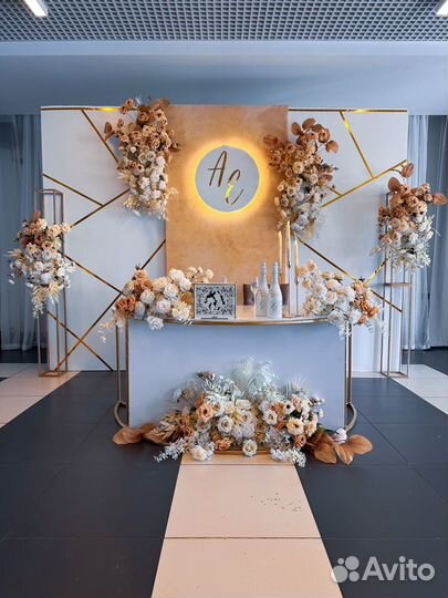 Оформление свадьбы, свадебный декор