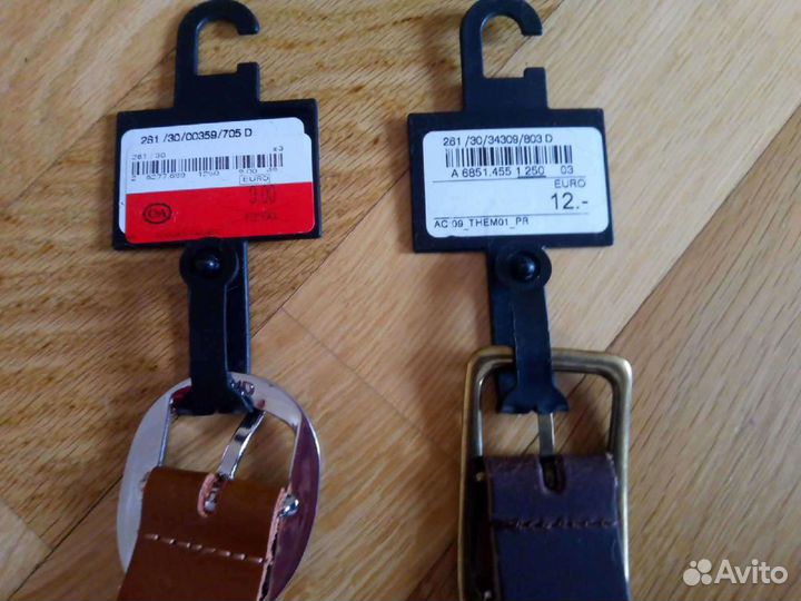 Новые ремни XL кожа C&A (Германия)