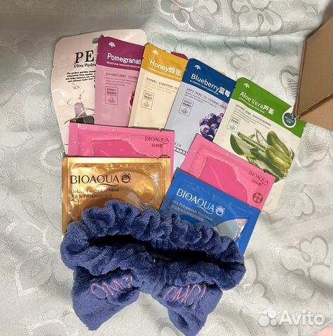 Набор тканевых и гидрогелевых масок для лица