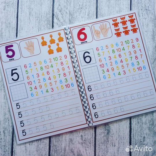 Цифры И счёт (тетрадь пиши-стирай)