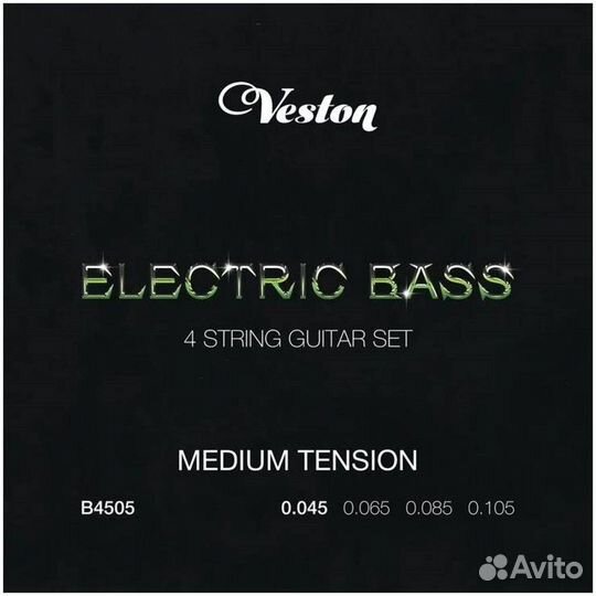 Veston B 4505 - Струны для бас-гитары, 45 - 105