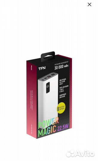 Повербанк Power bank TFN 30 000 mAh белый