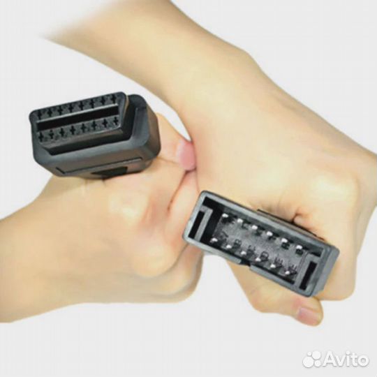 Переходник c 12 pin на 16 pin OBD2, ваз,GM12 новый