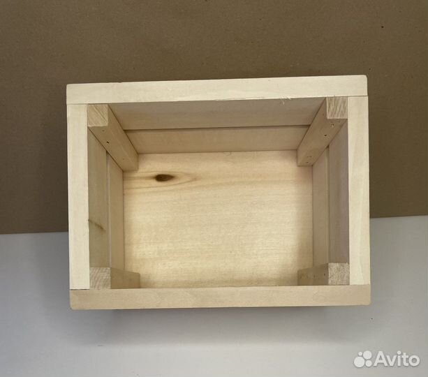 Деревянный ящик для подарков для хранения