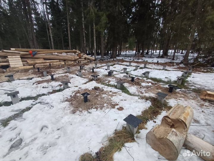 Винтовые сваи под ключ установка