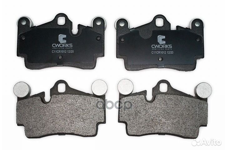 Тормозные колодки передние (Low Metallic) cwork