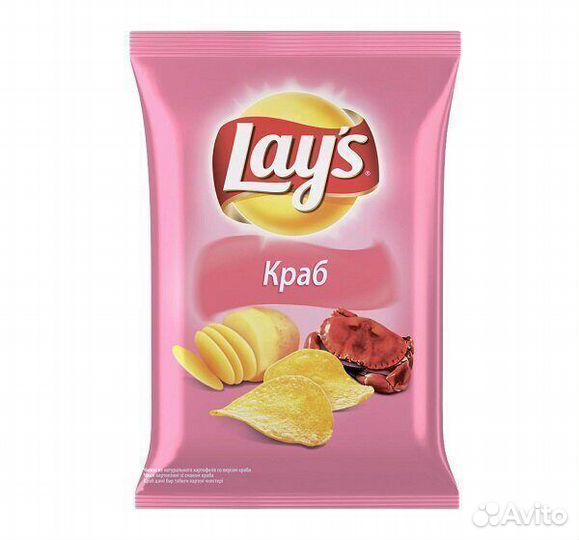 Опт - Чипсы LAY'S Краб 50г
