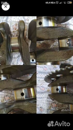 Коленвал honda FIT L15A с вкладышами