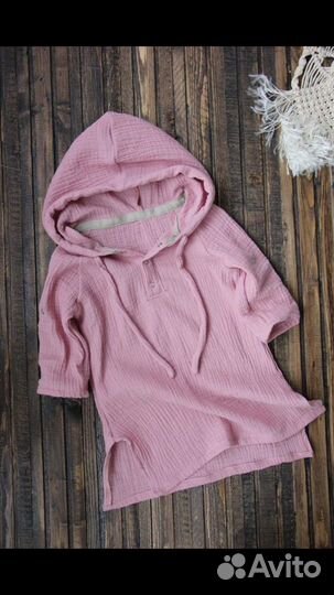 Рубашка на море муслин