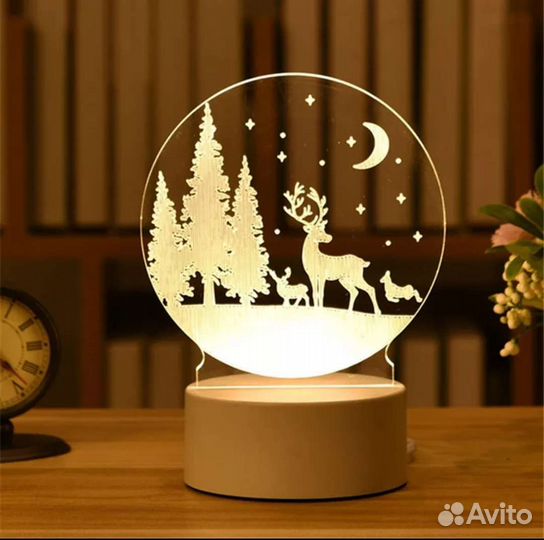 3D ночник / лампа-светильник