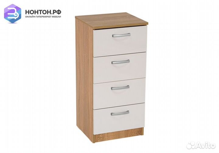 Комод Лотос 1.022 дуб сонома / белый глянец