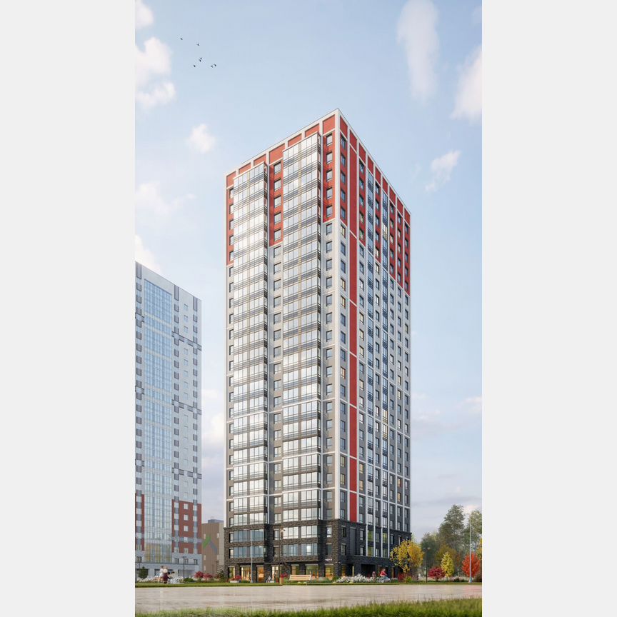 2-к. квартира, 59,5 м², 2/25 эт.