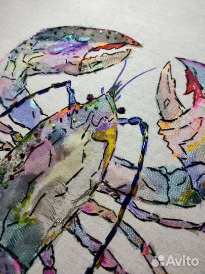 Коллажная вышивка