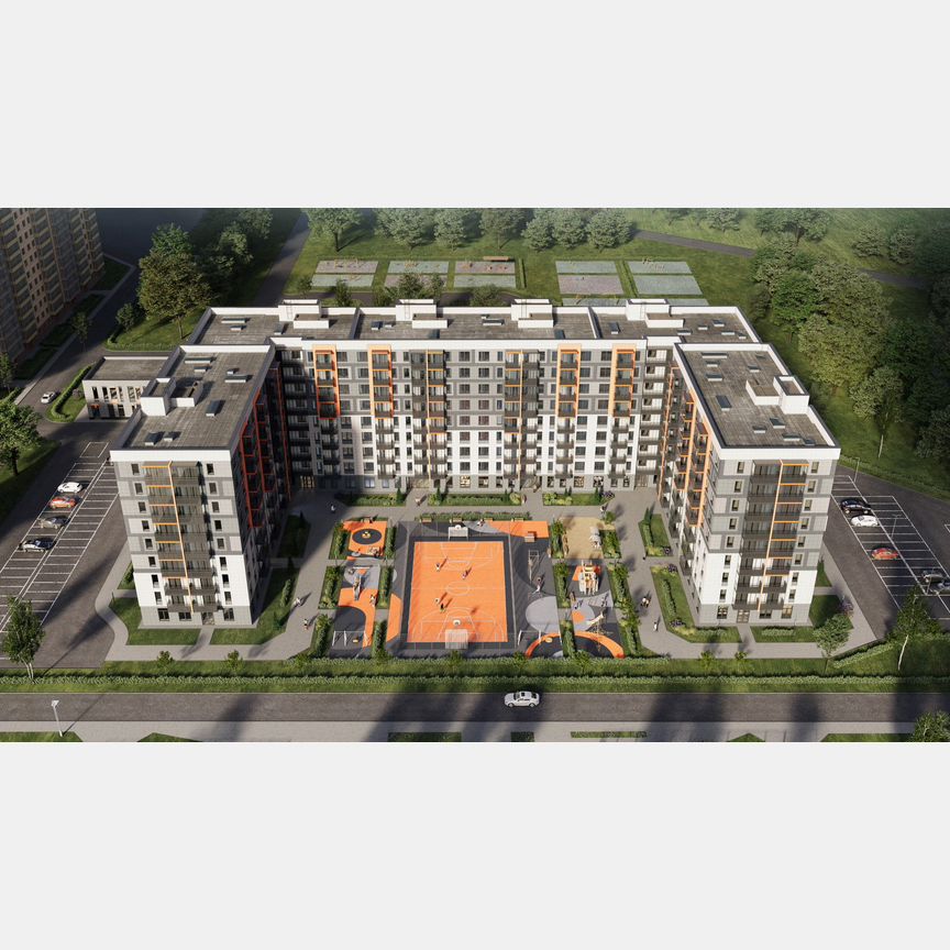 1-к. квартира, 38,1 м², 2/9 эт.