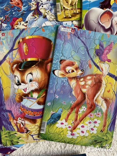 Djeco, Larsen, Ravensburger детские пазлы и игры