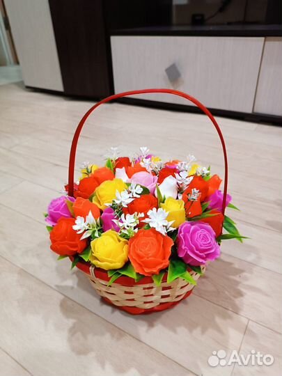 Букет из мыльных цветов