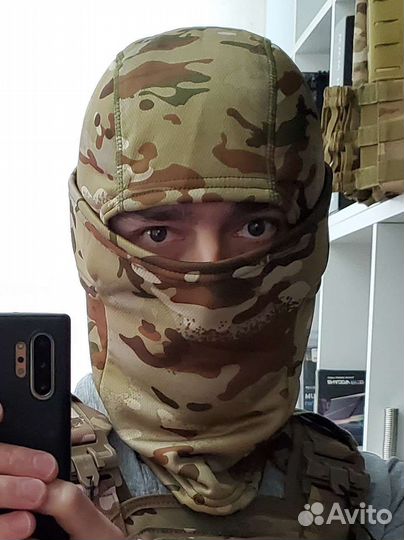 Балаклава зимняя флисовая цвет Multi Cam