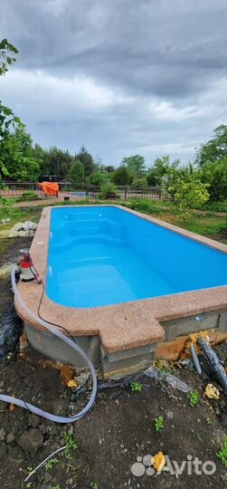 Полипропиленовый бассейн 8х3х1,5