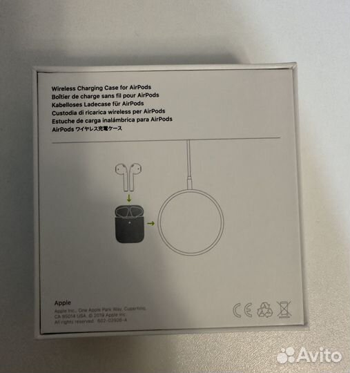 Зарядный кейс беспроводной Aipods 2 оригинал