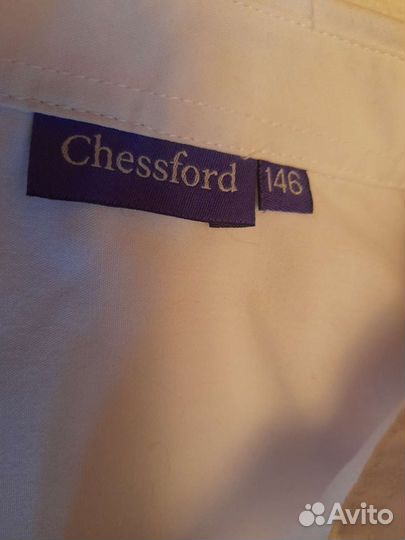 Рубашка белая для мальчика 146