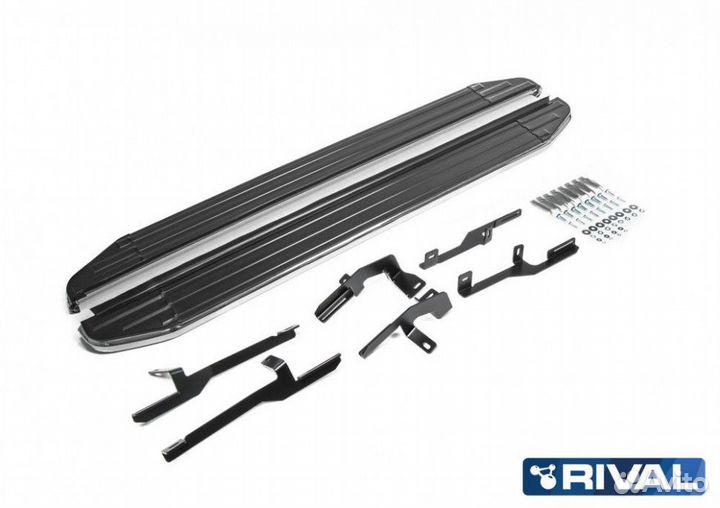 Пороги-подножки Hyundai Tucson 2015-2021 Premium