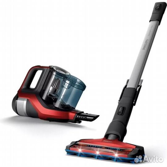 Пылесос ручной Philips XC7043/01 черный/красный