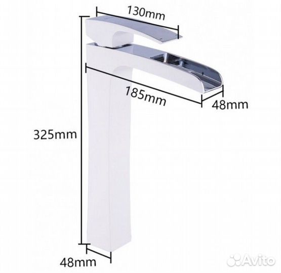 Смеситель для раковины высокий Gappo