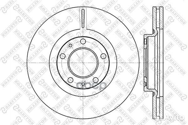 6020-3723V-SX диск тормозной передний Peugeot