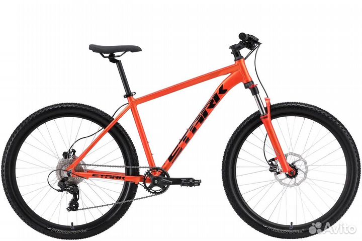 Велосипед Stark'24 Hunter 27.2 HD рыжий мет/черн