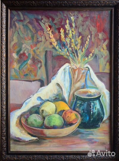 Картины. Холст. Масло. Фрукты. Натюрморт. Море