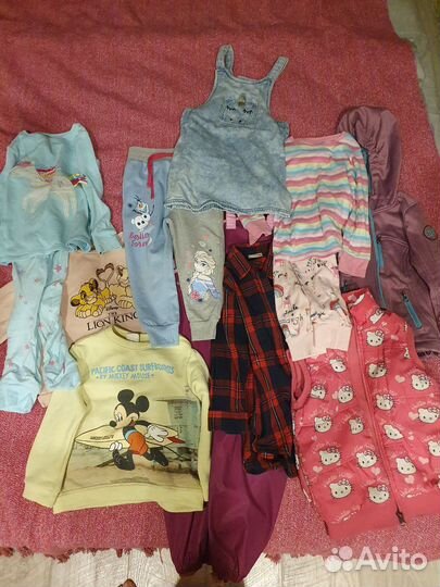 Пакет вещей на девочку 4-5 лет 110 см