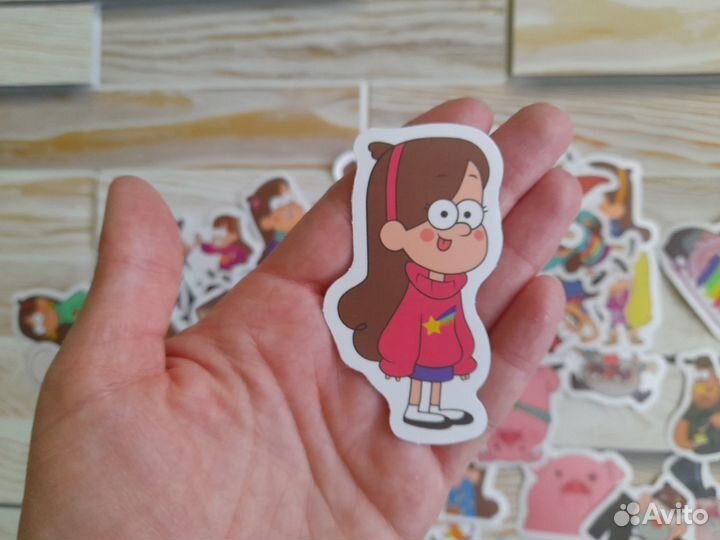 Наклейки Гравити Фолз (Gravity Falls) 50 шт новые
