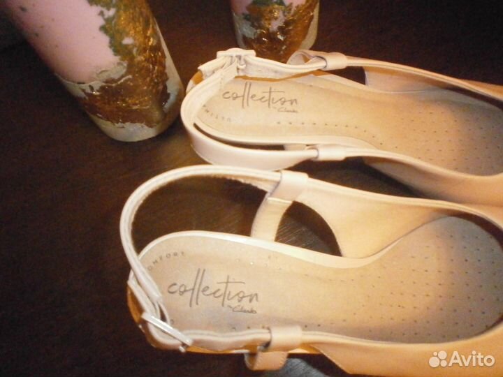 Туфли clarks сливочная кожа