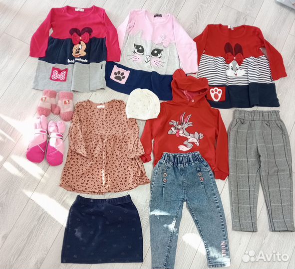 Вещи пакетом на девочку 92-104